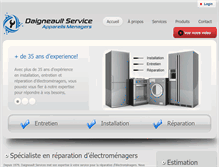 Tablet Screenshot of daigneaultservice.com